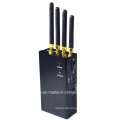 Portable 4-Antennas Cellphone Jammer Blocking CDMA GSM 3G GPS or WiFi